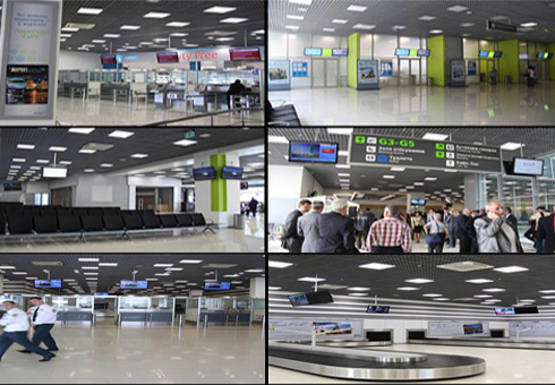 Фото рекламної площини за адресою Зона №1. Вылеты (Терминал А) и Зона №2. Прилеты (Терминал А)