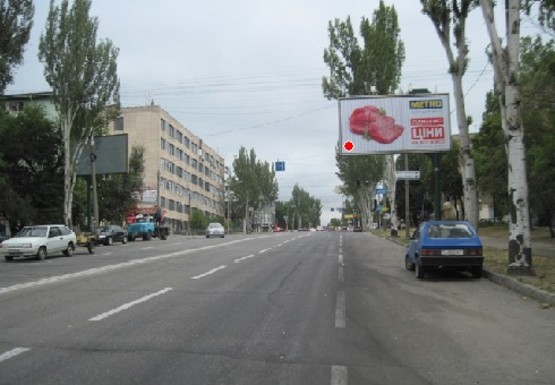 Фото рекламной плоскости по адресу Украинская ул., 34