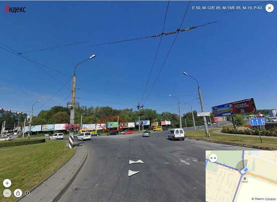 Фото рекламной плоскости по адресу Збаражське шосе -  Бандери ( в центр)