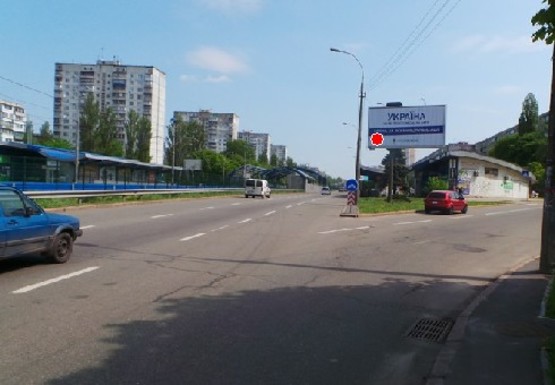 Фото рекламної площини за адресою Леся Курбаса пр. - Кольцова б-р.