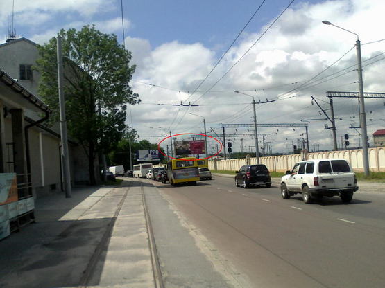 Фото рекламной плоскости по адресу Городоцкая К6 (Заправка Інтертранс) ст.А