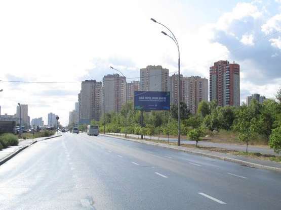 Фото рекламной плоскости по адресу Петра Григоренка просп., напроти "Еко-Маркету" (в напр. вул.Анны Ахматовой)