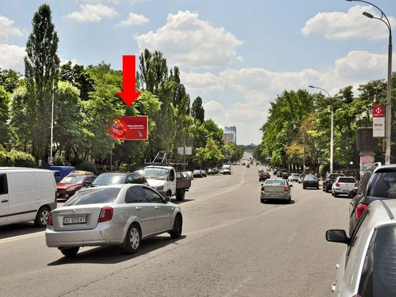 Фото рекламной плоскости по адресу Васильковская ул. / Амурская пл., ст. м. "Васильковская", в сторону ВДНХ