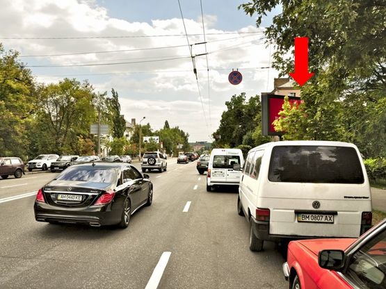 Фото рекламной плоскости по адресу Бойчука ул. (бывш. Киквидзе ул.), 4Б, со стороны Украинки бул.