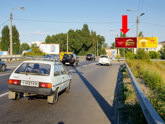Фото рекламной плоскости по адресу Новоконстантиновская ул., в сторону Подола, съезд на Бандеры пр. (бывш. Московский пр.)