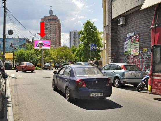 Фото рекламной плоскости по адресу Львовская пл., возле Дома Художника, в сторону Бульварно-Кудрявская ул. (бывш. Воровского ул.), Ярославов Вал ул.