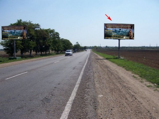 Фото рекламной плоскости по адресу Одесса - Кучурган 12+670 А поле