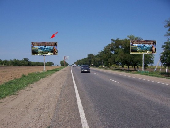 Фото рекламной плоскости по адресу Одесса - Кучурган 12+670 Б поле