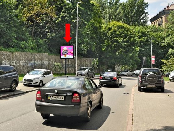 Фото рекламной плоскости по адресу Кловский спуск, 18, в сторону Мечникова ул. Фото рекламной плоскости по адресу Кловский спуск, 18, в сторону Мечникова ул.