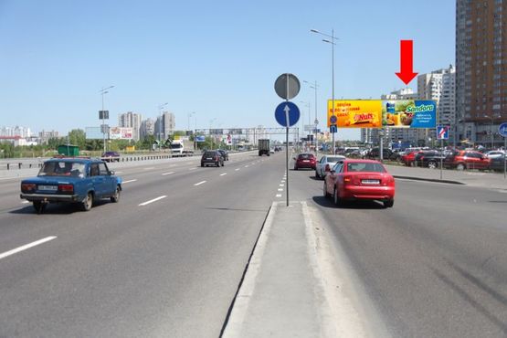 Фото рекламної площини за адресою Бажана пр. / Руденко ул., ст. м. "Позняки", в сторону ст. м. "Харьковская", правая