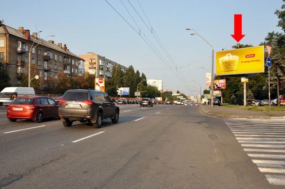 Фото рекламной плоскости по адресу Победы пр., 55/ 2, в сторону Победы пл.