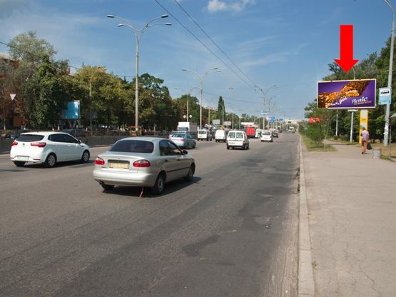 Фото рекламної площини за адресою Телиги ул., 80м. от Дорогожицкая ул. в сторону ст. м. "Дорогожичи"