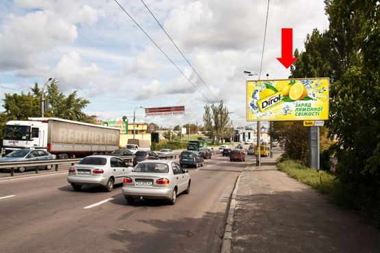 Фото рекламної площини за адресою Телиги ул., напротив клуба "Freeдом", в сторону Бандеры пр. (бывш. Московский пр.)
