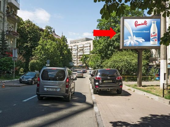 Фото рекламної площини за адресою Хмельницкого ул., 94, в сторону Бульварно-Кудрявская ул. (бывш. Воровского ул.)