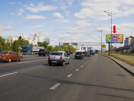 Фото рекламной плоскости по адресу Бажана пр. 12, ст. м. "Осокорки", возле супермаркета "Varus", в сторону ст.м. "Позняки", из центра Фото рекламной плоскости по адресу Бажана пр. 12, ст. м. "Осокорки", возле супермаркета "Varus", в сторону ст.м. "Позняки", из центра