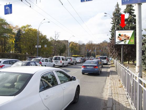 Фото рекламної площини за адресою Соломенская пл., на светофоре, в сторону Воздухофлотского  пр. Фото рекламної площини за адресою Соломенская пл., на светофоре, в сторону Воздухофлотского  пр.