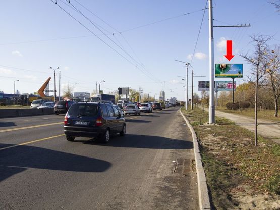 Фото рекламной плоскости по адресу Бандеры пр. (бывш. Московский)  - пр. Героев Сталинграда, напротив ТРЦ "Blockbuster Mall", в сторону ст.м. "Почайна" Фото рекламной плоскости по адресу Бандеры пр. (бывш. Московский)  - пр. Героев Сталинграда, напротив ТРЦ "Blockbuster Mall", в сторону ст.м. "Почайна"