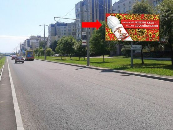 Фото рекламной плоскости по адресу Красной Калины пр., 74 / Скрипника ул.