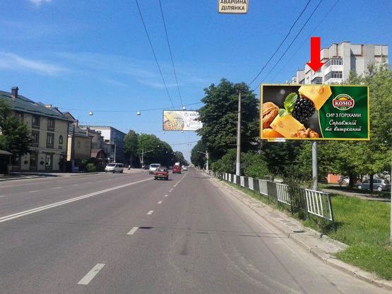 Фото рекламной плоскости по адресу Городоцкая ул., 186-188, возле мотозавода, из центра