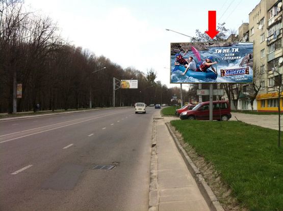 Фото рекламної площини за адресою Выговского ул., 49-55, в сторону ул. Любинская Фото рекламної площини за адресою Выговского ул., 49-55, в сторону ул. Любинская