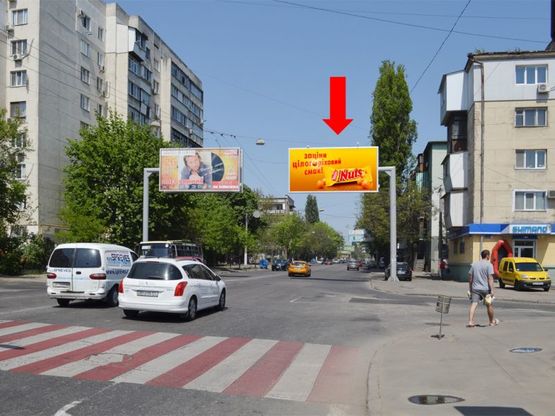 Фото рекламной плоскости по адресу Среднефонтанская ул., 53/55, в сторону ж/д вокзала, в центр Фото рекламной плоскости по адресу Среднефонтанская ул., 53/55, в сторону ж/д вокзала, в центр