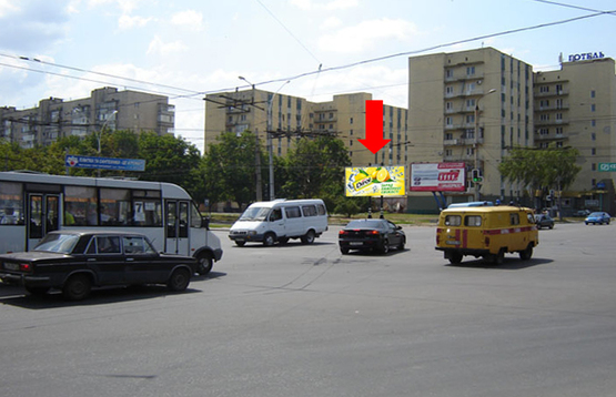 Фото рекламной плоскости по адресу Харьковская ул. / Прокофьева ул., левая