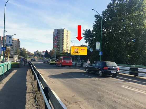 Фото рекламной плоскости по адресу Хмельницкого пл. / Славянская набережная, выезд с моста на площадь