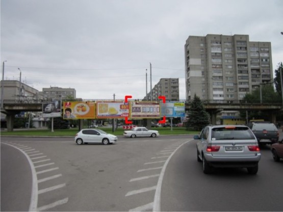 Фото рекламной плоскости по адресу вул. Кн. Ольги, справа, призма 3 Фото рекламной плоскости по адресу вул. Кн. Ольги, справа, призма 3