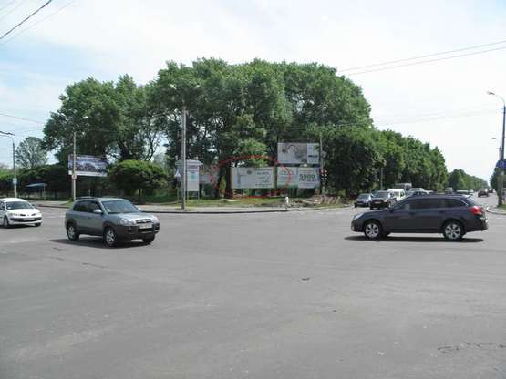 Фото рекламної площини за адресою Прибузька - пр. Свободи Фото рекламної площини за адресою Прибузька - пр. Свободи