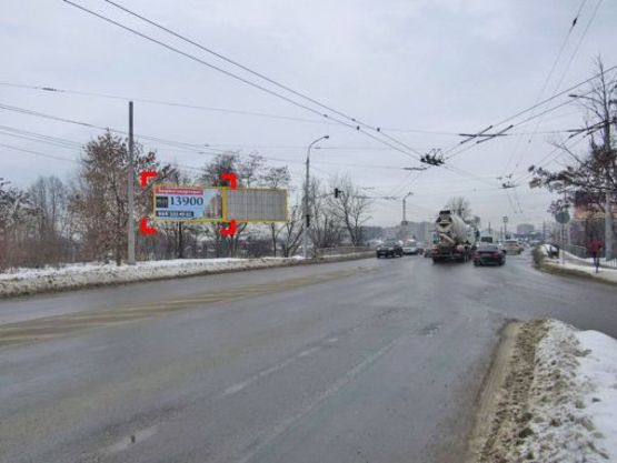 Фото рекламної площини за адресою вул. Сяйво, зліва, призма 1 Фото рекламної площини за адресою вул. Сяйво, зліва, призма 1