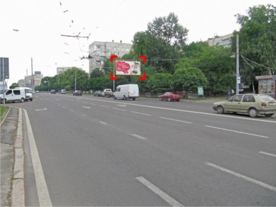 Фото рекламної площини за адресою вул. Любінська, 101 (біля зупинки), призма 2 Фото рекламної площини за адресою вул. Любінська, 101 (біля зупинки), призма 2