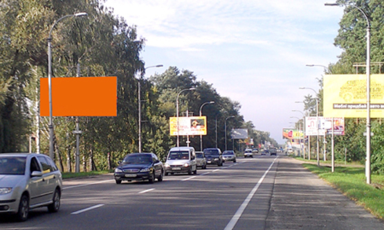 Фото рекламной плоскости по адресу ул. Новое шоссе, направление из Киева (перед ТЦ Модуль)