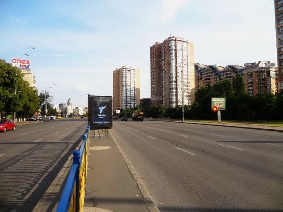 Фото рекламной плоскости по адресу Леси Украинки буль., между домами 21Б-23 Фото рекламной плоскости по адресу Леси Украинки буль., между домами 21Б-23