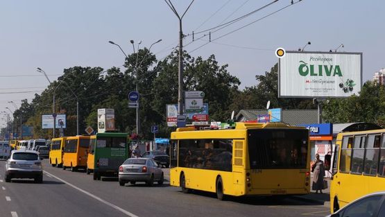 Фото рекламної площини за адресою Победы пр., 113, ст.м. Житомирская Фото рекламної площини за адресою Победы пр., 113, ст.м. Житомирская