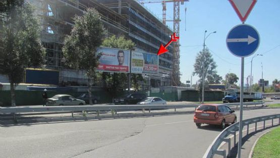 Фото рекламной плоскости по адресу Миколайчука Ивана ул., мост Патона, правый Фото рекламной плоскости по адресу Миколайчука Ивана ул., мост Патона, правый