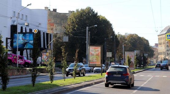 Фото рекламної площини за адресою Черновола В. пр. / Детька ул., Ночной Клуб Малевич