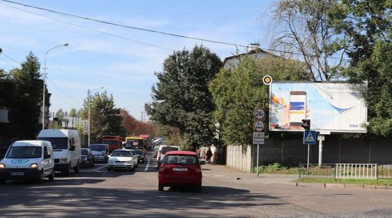Фото рекламної площини за адресою Шевченко ул / Левандовская ул, от центра Фото рекламної площини за адресою Шевченко ул / Левандовская ул, от центра