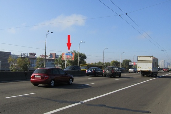 Фото рекламной плоскости по адресу Ватутина Ген. просп., (АЗС "ОККО", ТРЦ "Sky Mall") в направление Петровки