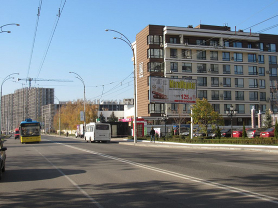 Фото рекламной плоскости по адресу Максимовича М. ул. (Трутенко Онуфрия ул.), 22 (Академия СБУ, клуб "SAXON", 600м. от ст. м. Васильковская), в направ. Кольцевой дороги