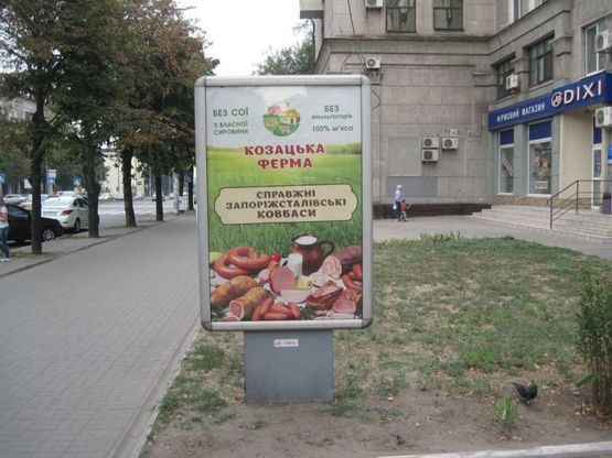 Фото рекламной плоскости по адресу пр. Соборний — вул. Добролюбова, №3 Фото рекламной плоскости по адресу пр. Соборний — вул. Добролюбова, №3