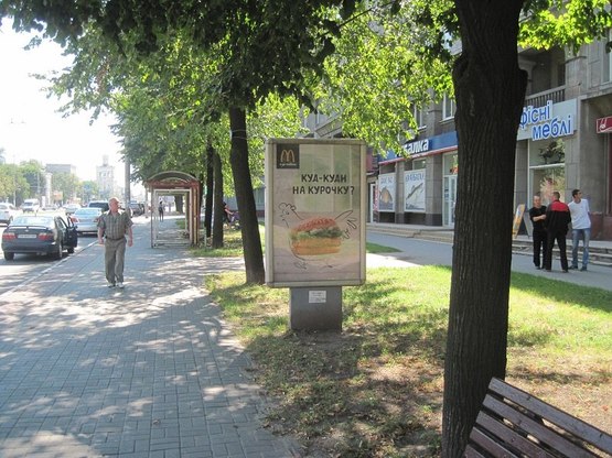 Фото рекламной плоскости по адресу пр. Соборний — вул. Трегубенка, №3 Фото рекламной плоскости по адресу пр. Соборний — вул. Трегубенка, №3