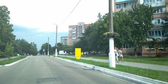 Фото рекламной плоскости по адресу Ул. Днепровская, 150  м. после поворота с Мазепи на ул. Днепровскую справа