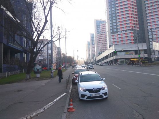 Фото рекламной плоскости по адресу Василия Липковского 1А(Ультрамарин)№3 в направлении Соломенской площади