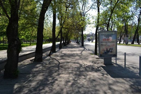 Фото рекламної площини за адресою пр. Пушкіна, на тротуарі, від вул. А.Фабра до просп. О.Поля -2-/пр. Пушкина, на тротуаре, от ул. Серова до пр. Кирова -2-