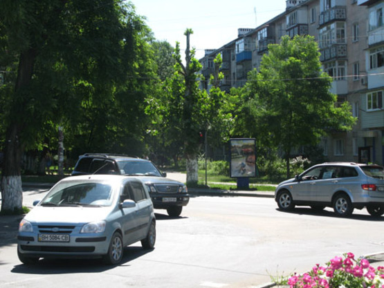 Фото рекламної площини за адресою перекрёсток ул.Данченко, ул.Победы, №005-А
