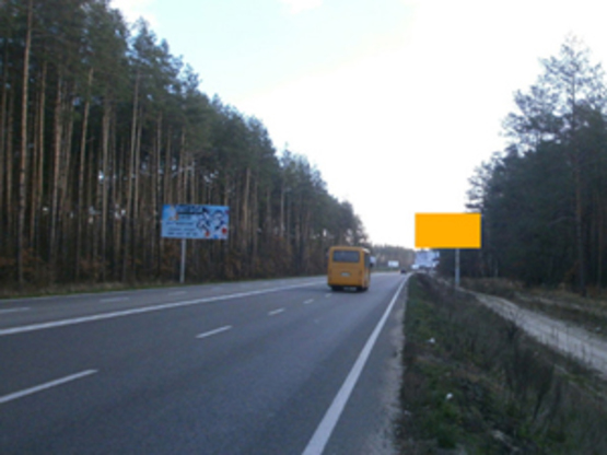 Фото рекламної площини за адресою Км 4+400 от  ул. Генерала Наумова, направление на Киев, Трасса Ирпень-Киев