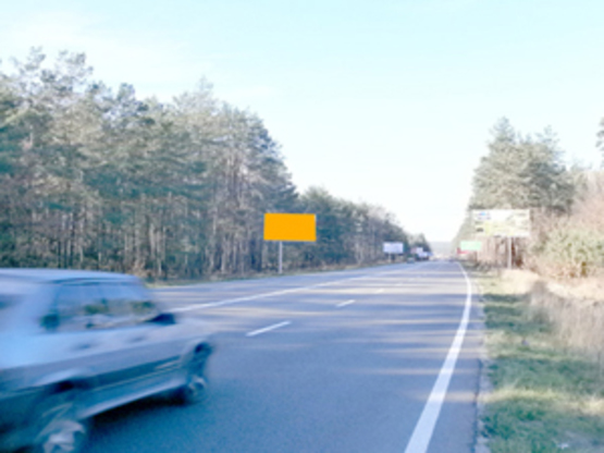 Фото рекламної площини за адресою Км 4+100 от  ул. Генерала Наумова, направление из Киева, Трасса Ирпень-Киев