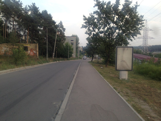 Фото рекламної площини за адресою Вышгород, Кургузова, , ЖМ Ярославичи , направление ул.Киевская №3