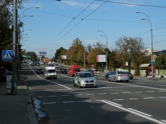 Фото рекламної площини за адресою просп. Валерия Лобановского, 94, в напр. Севастопольской площади
