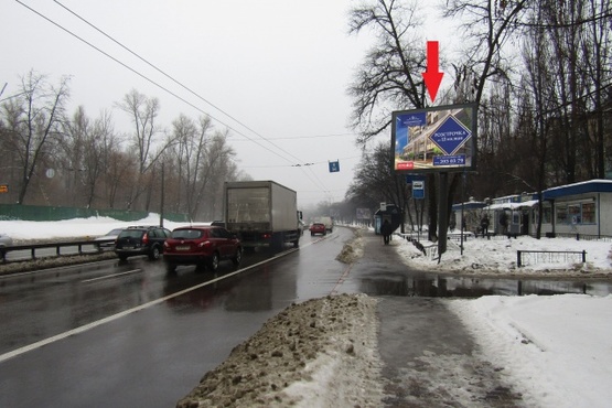 Фото рекламної площини за адресою Телиги Е. ул. 37 (супермаркет "АТБ"),  в направл. ст.метро Дорогожичи Фото рекламної площини за адресою Телиги Е. ул. 37 (супермаркет "АТБ"),  в направл. ст.метро Дорогожичи